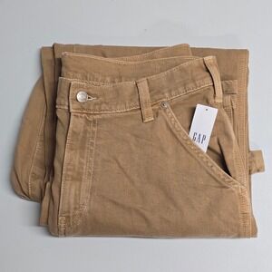Gap 90s Carpenter Pants Women 31 Short Brown‎ Retro High Rise Utility Workwear
